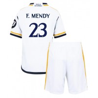 Real Madrid Ferland Mendy #23 Heimtrikotsatz Kinder 2023-24 Kurzarm (+ Kurze Hosen)